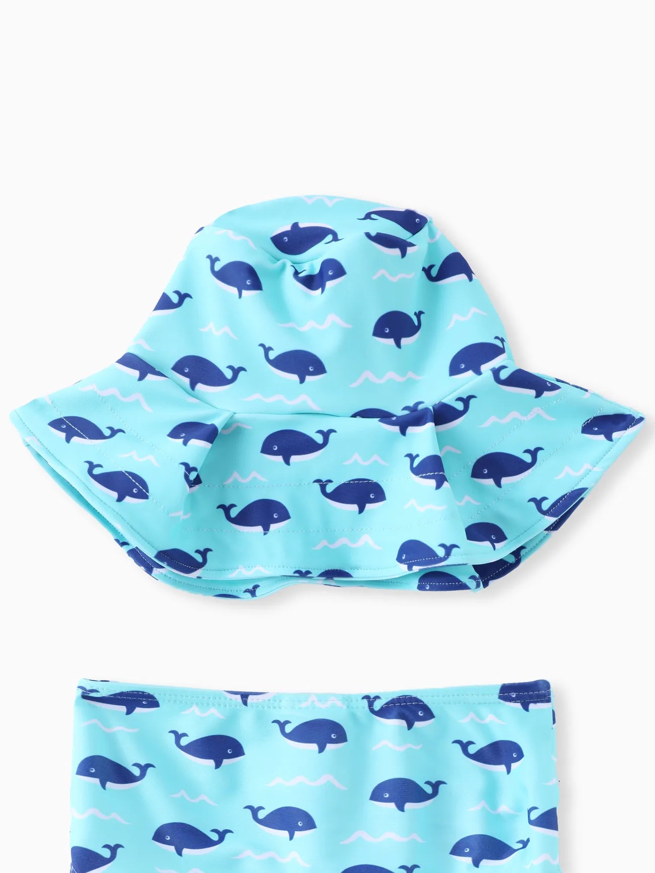 Maillot de bain bebe 2 pièces avec motif petit baleines - MG