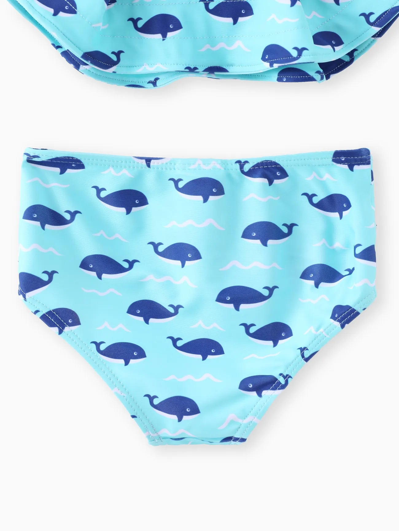 Maillot de bain bebe 2 pièces avec motif petit baleines - MG