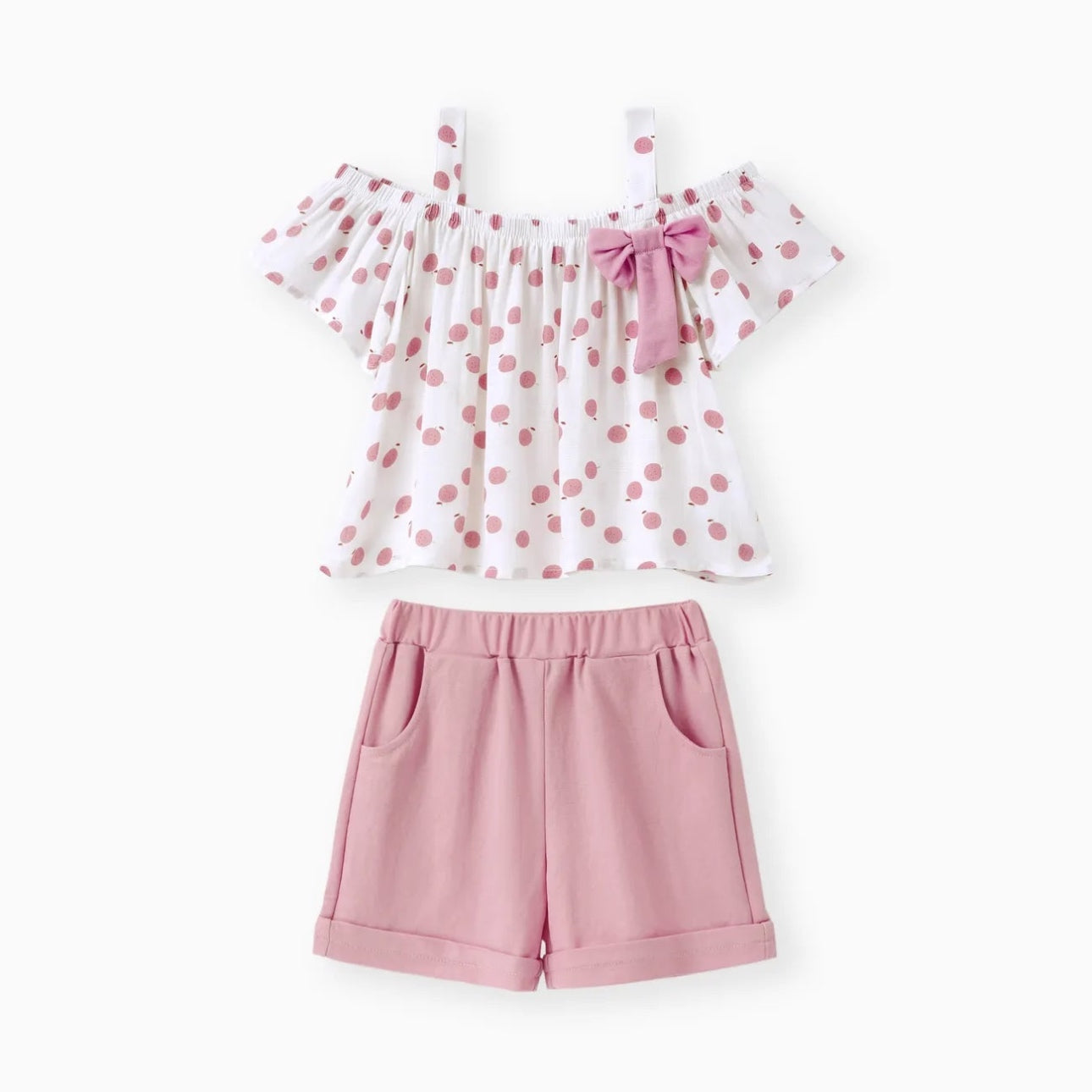 Ensemble 2 pièces haut et short à imprimé fruit pour petite fille - BG