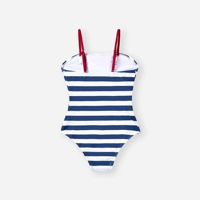 Maillot de bain bebe fille a reliures - IG