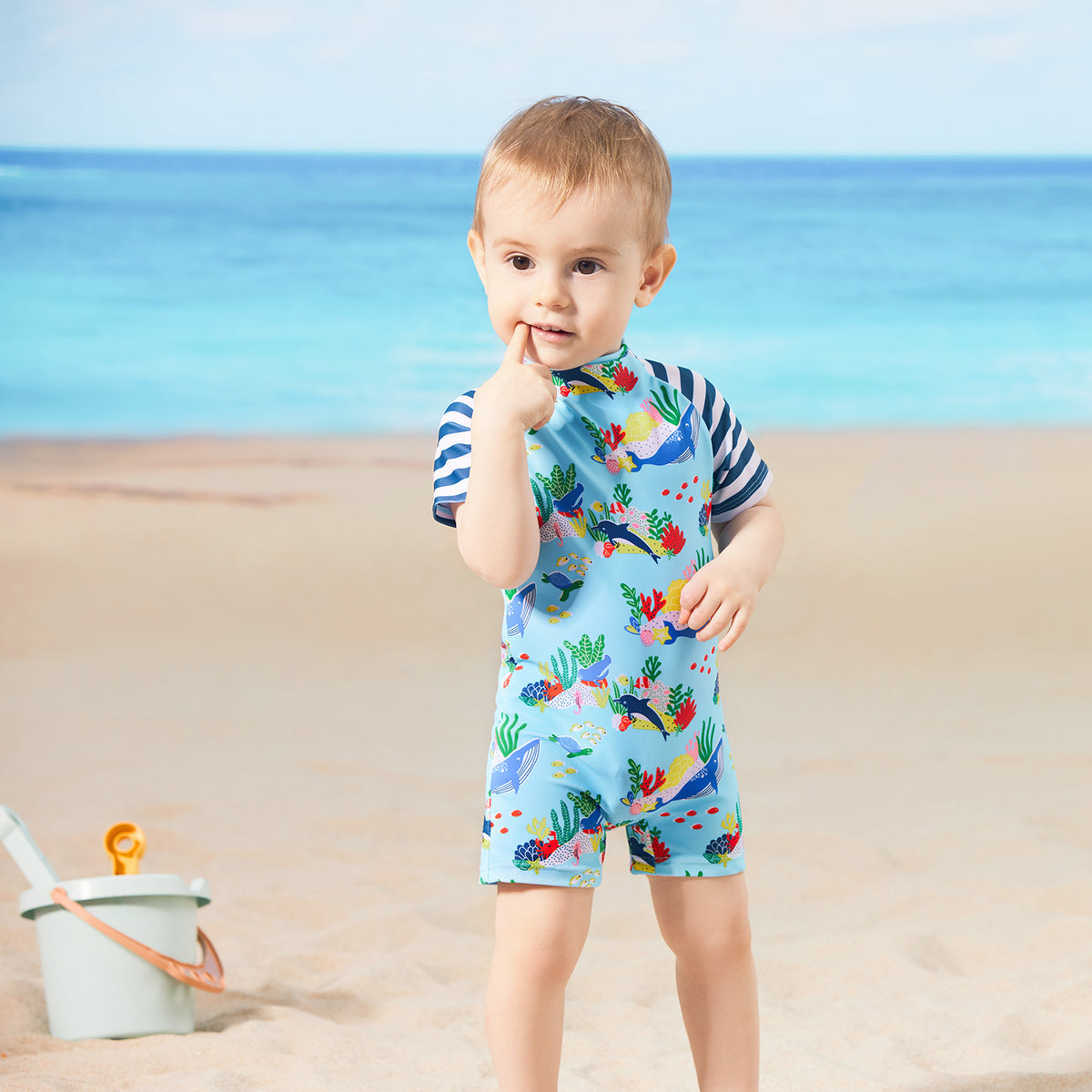 Maillot de bain une pièce garçon - SD