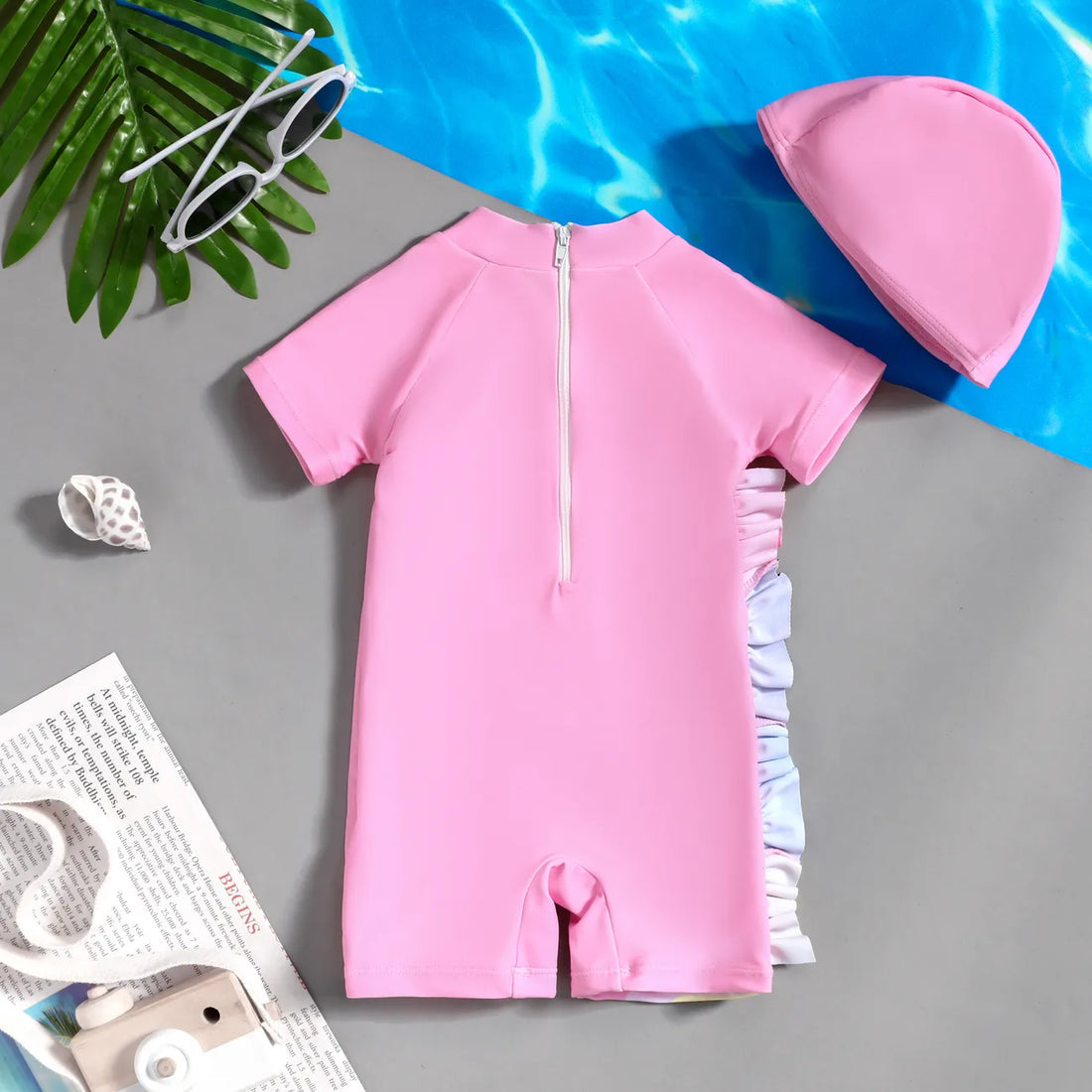 Maillot de bain Licorne rose bebe fille - RG