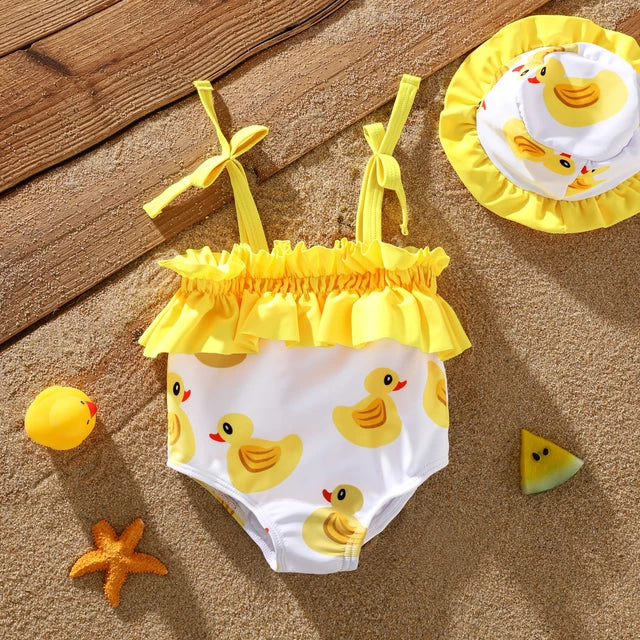 Maillot de bain 2 pieces pour bebe fille -