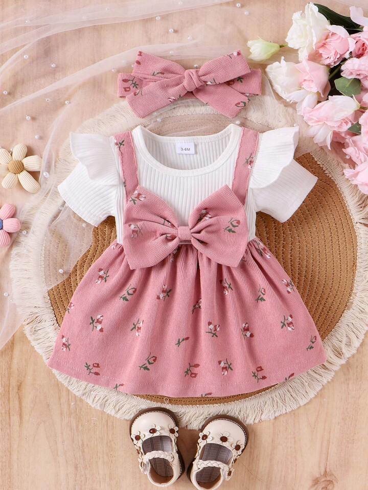 Robe pour fille avec manche flottants - HD