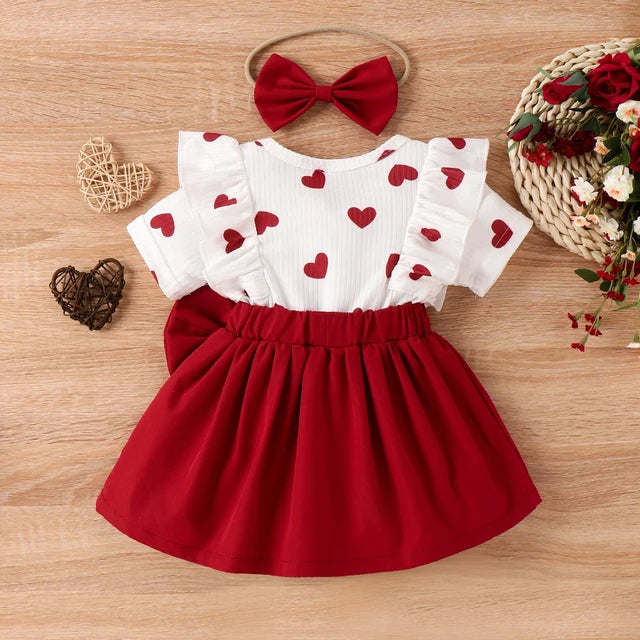 Enssemble deux pieces robe bebe fille - ID